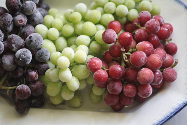 Red White And Blue Frozen Sugared Grapes Wenderly